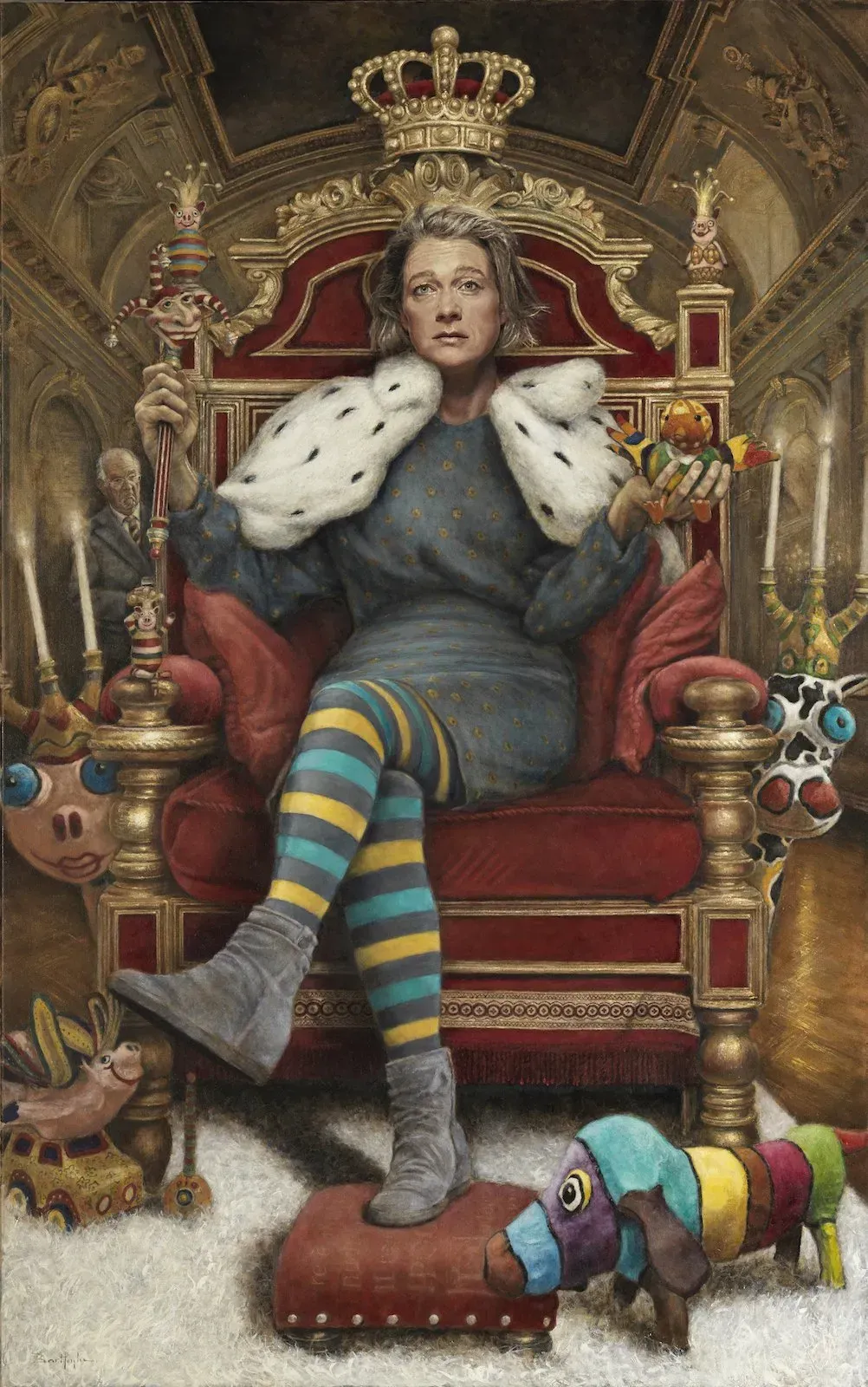 Bart Heijlen Illustration portrait Delphine Boël.