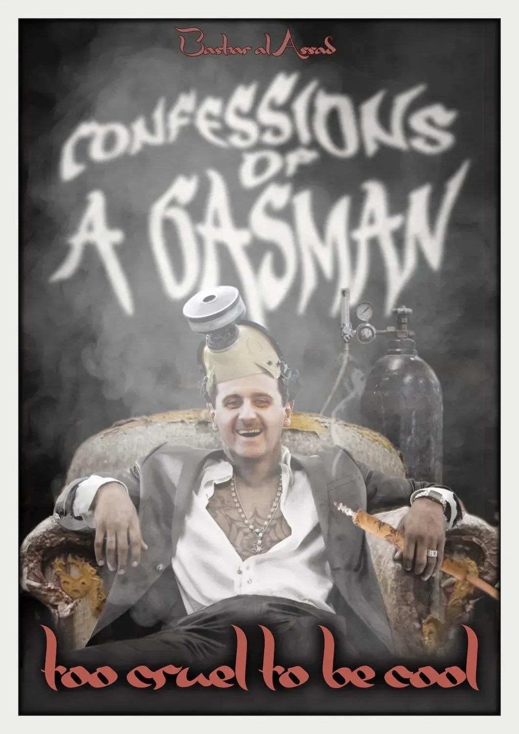 Bart Heijlen Illustrations 8, portrait Bashar al Assad.