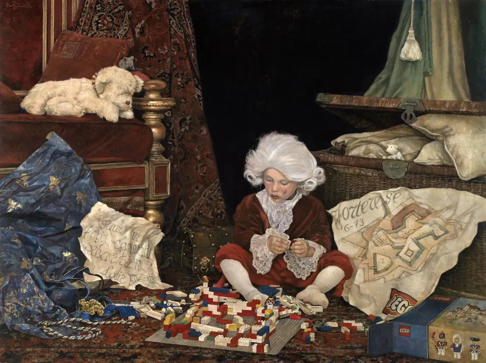 Bart Heijlen - Sébastien Vauban - Oil painting by Bart Heijlen.