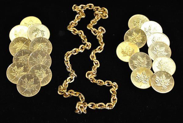 Gold Chain And Coins — Miami, FL — Estate & Appraisal Services Inc