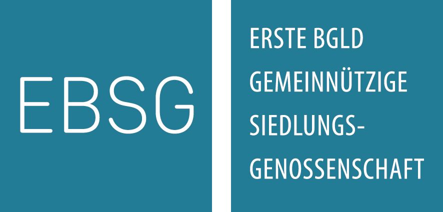 Ebsg steht in weißer Schrift auf blauem Grund
