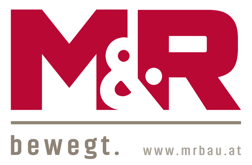 Ein rot-weißes Logo für m & r bewegt