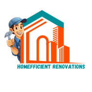 A man is holding a hammer in front of a house.