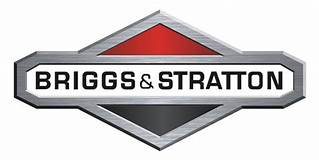 A logo for briggs and stratton is shown on a white background.