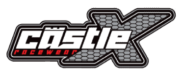 A logo for castle racewear on a white background