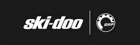 The ski doo logo is on a black background.