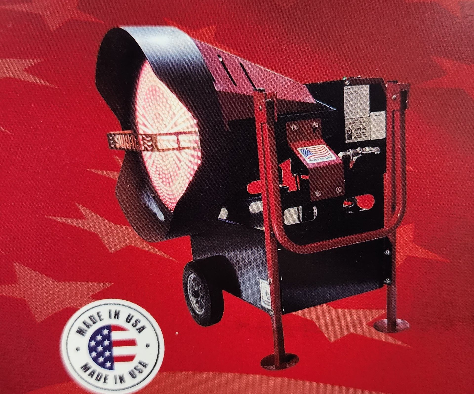 A picture of a machine that is made in the usa