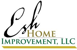 A logo for esh home improvement llc , a home improvement company.