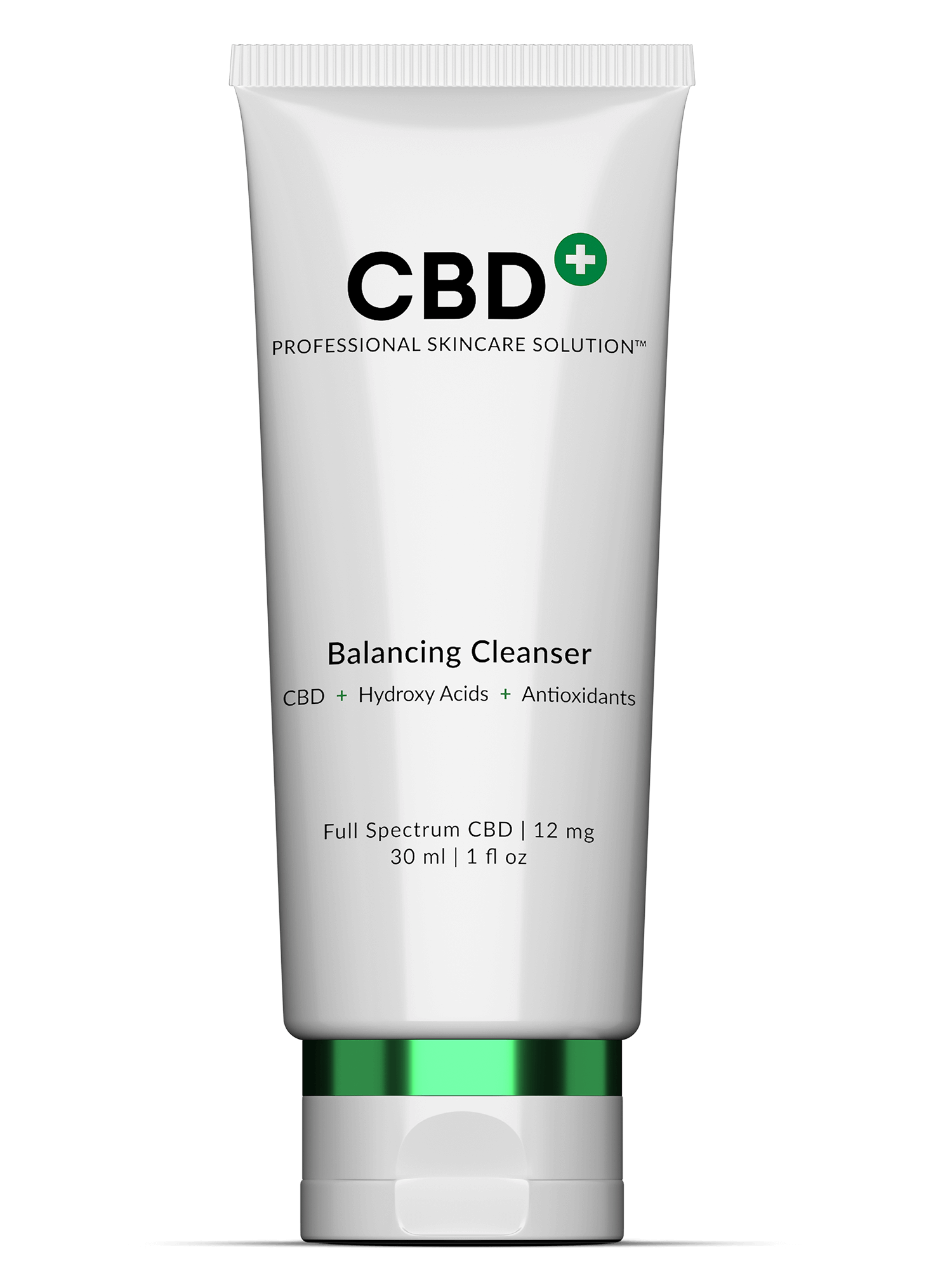 Anti-aging CBD+ skincare solution kit including Balancing Cleanser, AM Exfoliating Pads and Barrier Balancing Hydrator 