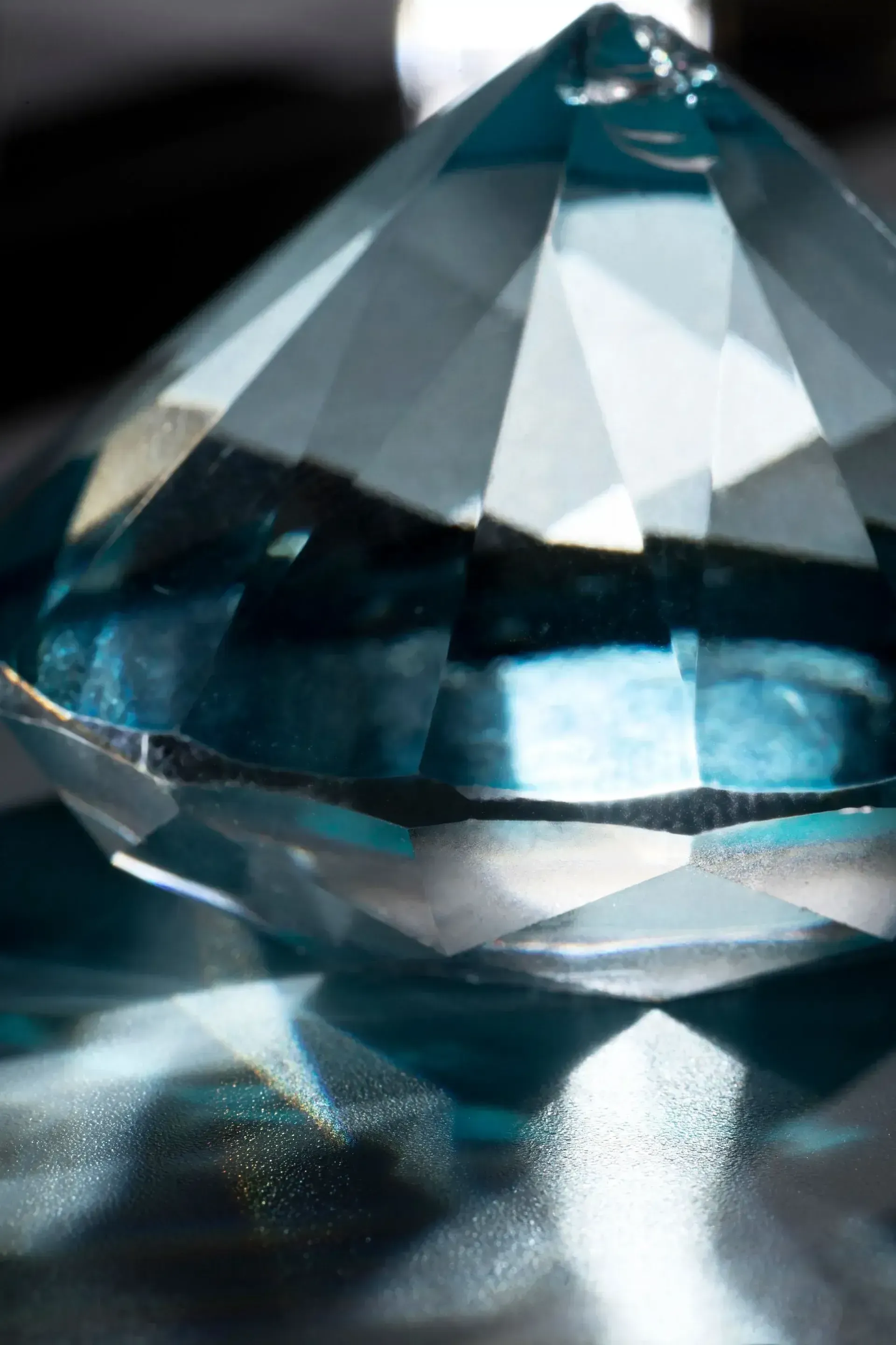 Diamond Prism Light Deflection