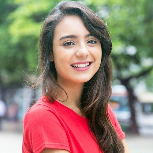 Beautiful Young Woman Smiling
