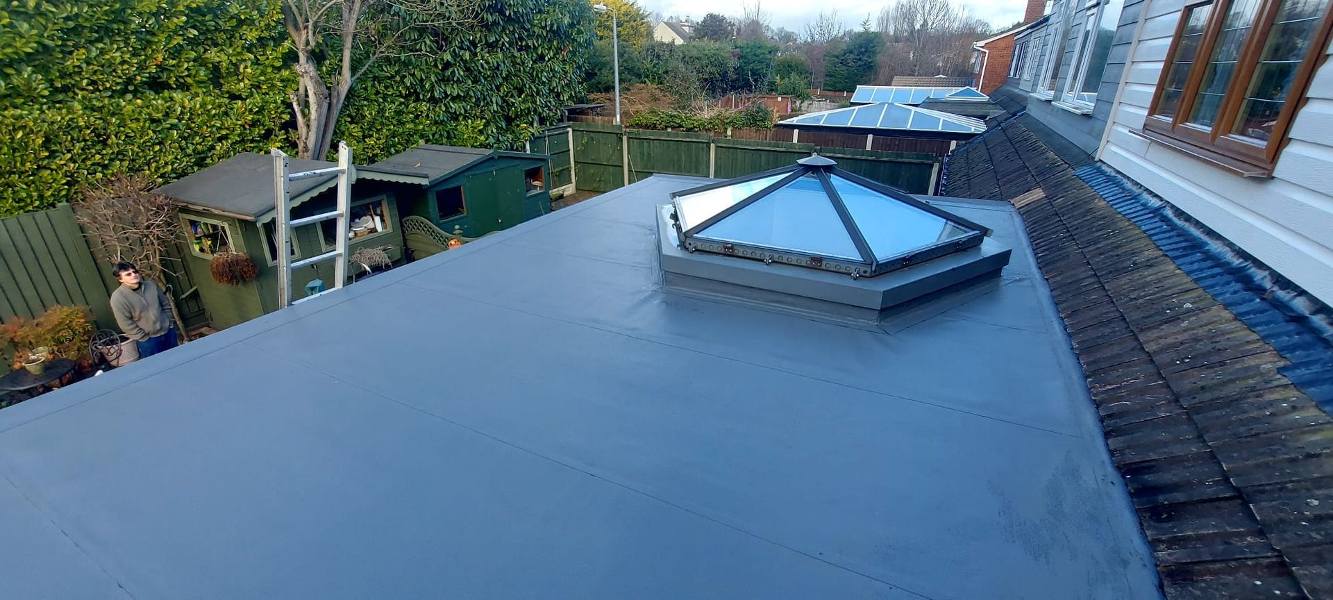 essex flat roofing skylights