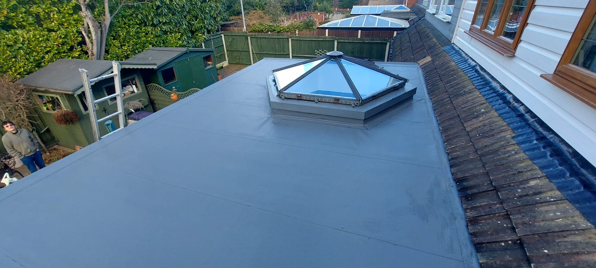 flat roof installation