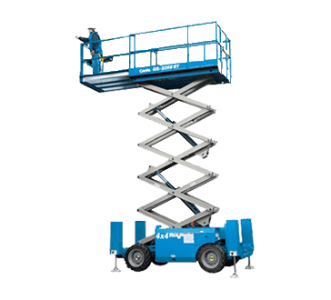 Well maintained gs-3268 rt - 10m scissor lift for hire in Ballina  and Gold Coast