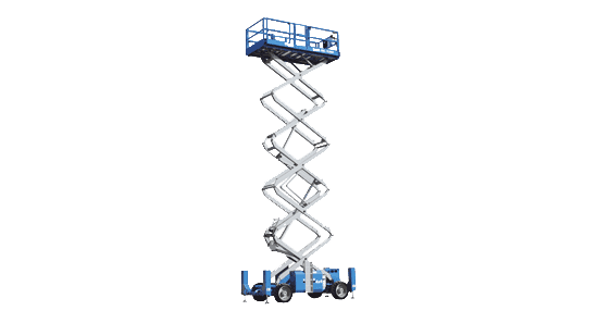 Model Gs-4390 rt - 13m scissor lift for hire in Ballina, Lismore and beyond