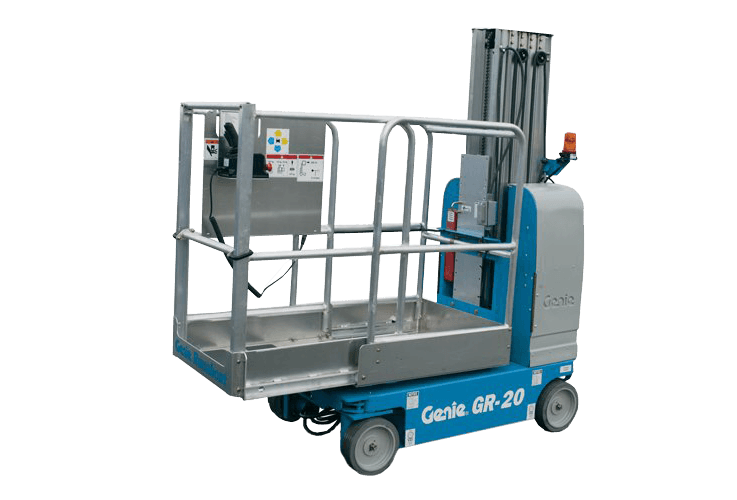 GR-20 one-man scissor lifts for hire with non-marking tyres model in Ballina