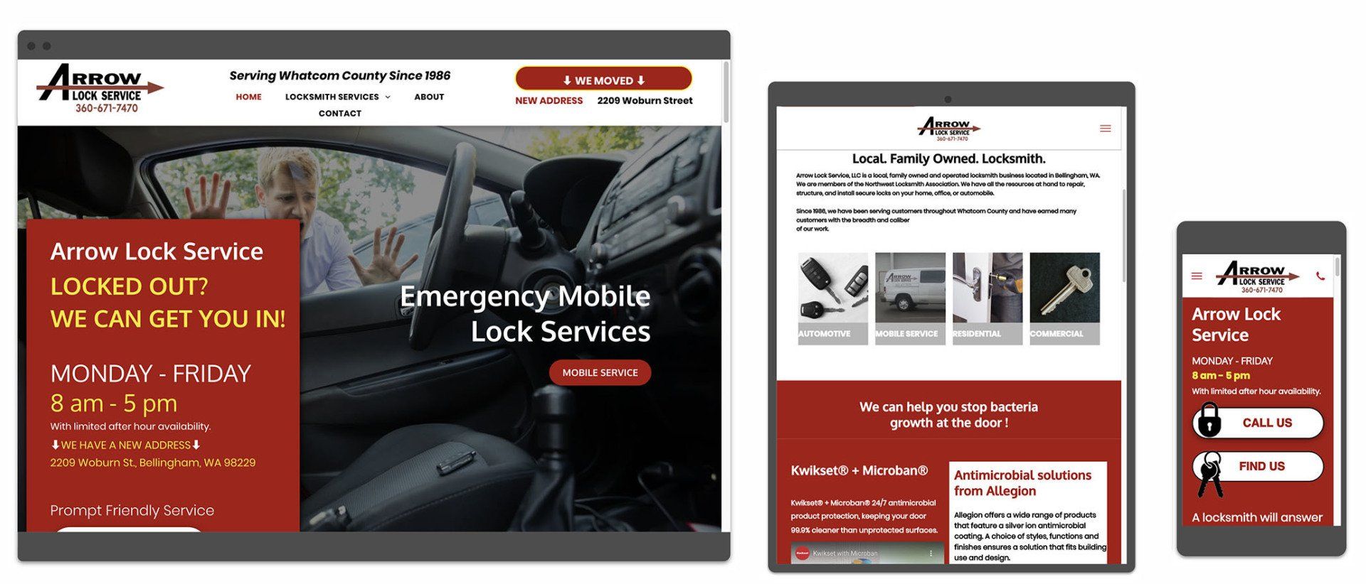 Arrow Lock Service  website image