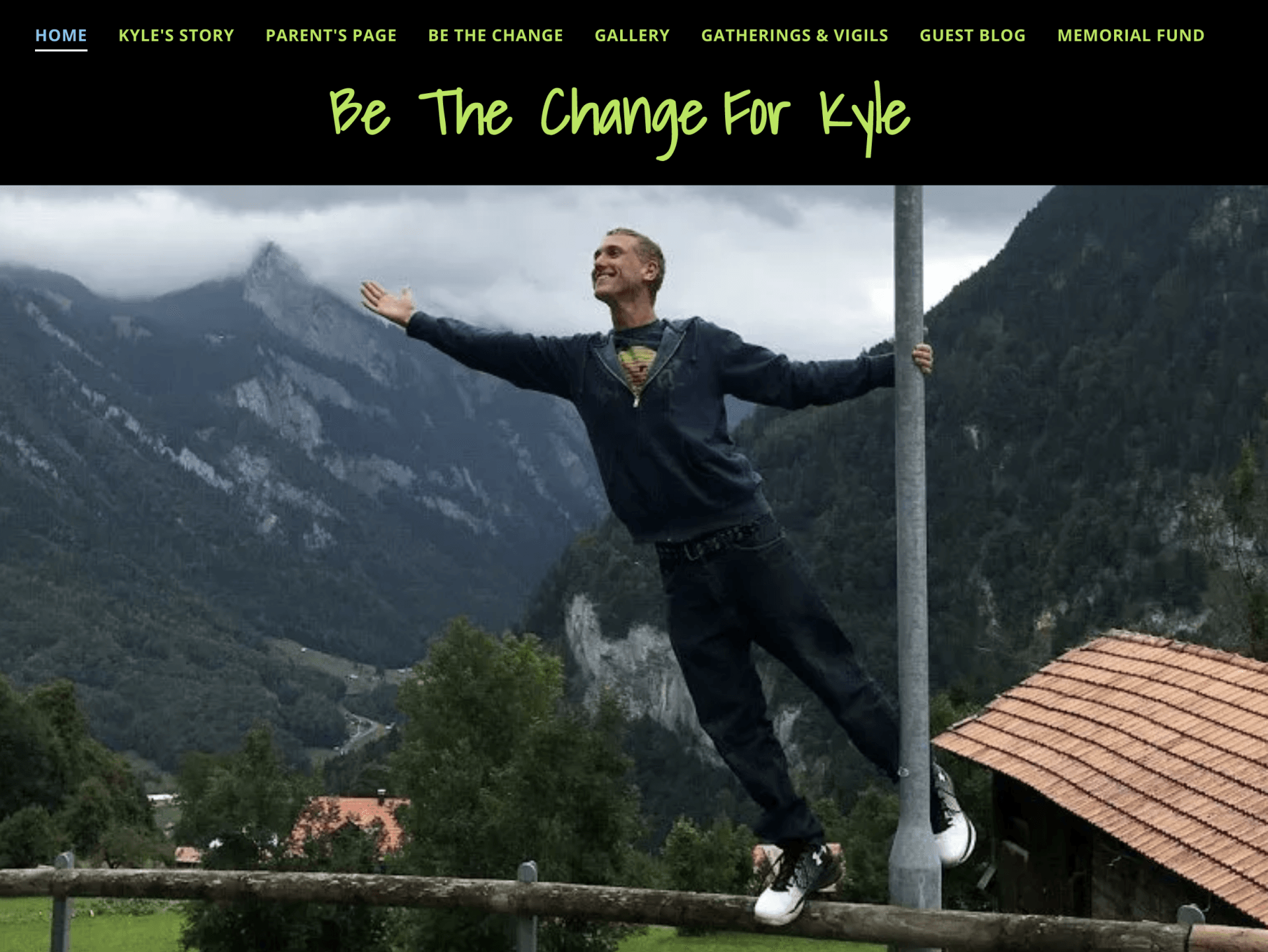 Kyle Kocsis Memorial Website - Be The Change For Kyle