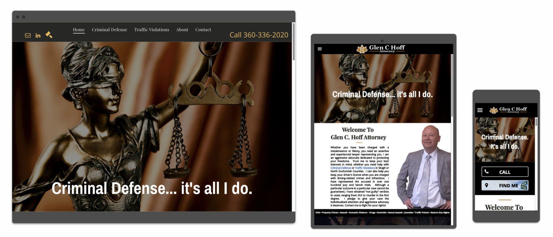 Glen Hoff Law  website image