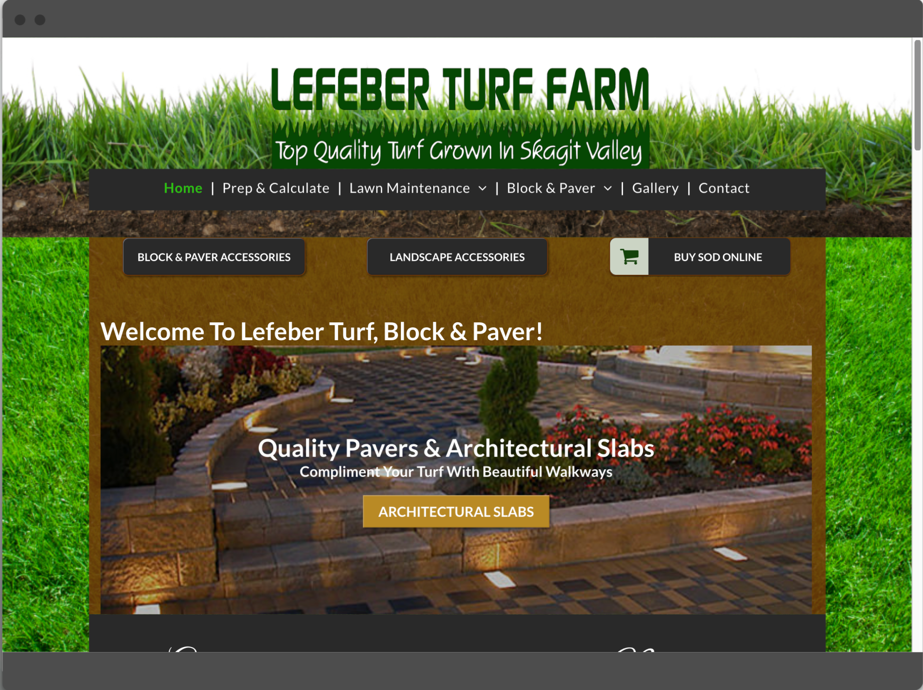 Lefeber Turf Farm Website
