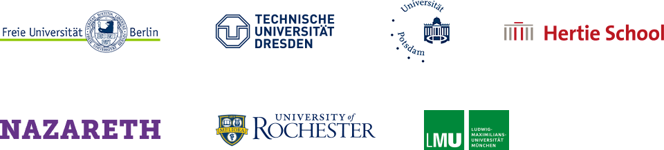 Logos der Universitäten an denen Daniela Niesta Kayser gelehrt hat