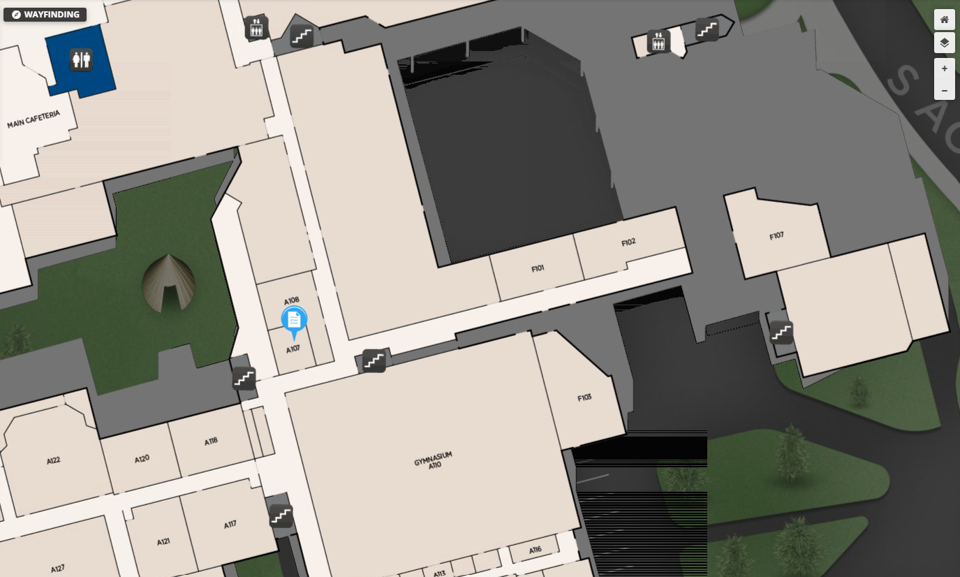 Map of a buildings