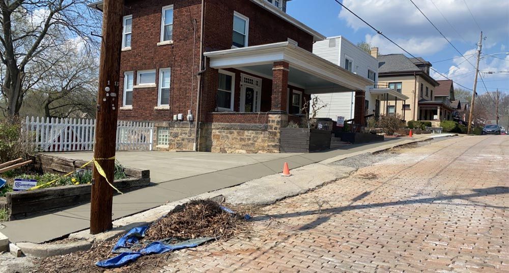 Store Sidewalk — Chicora, PA — Ryan Vargo Concrete