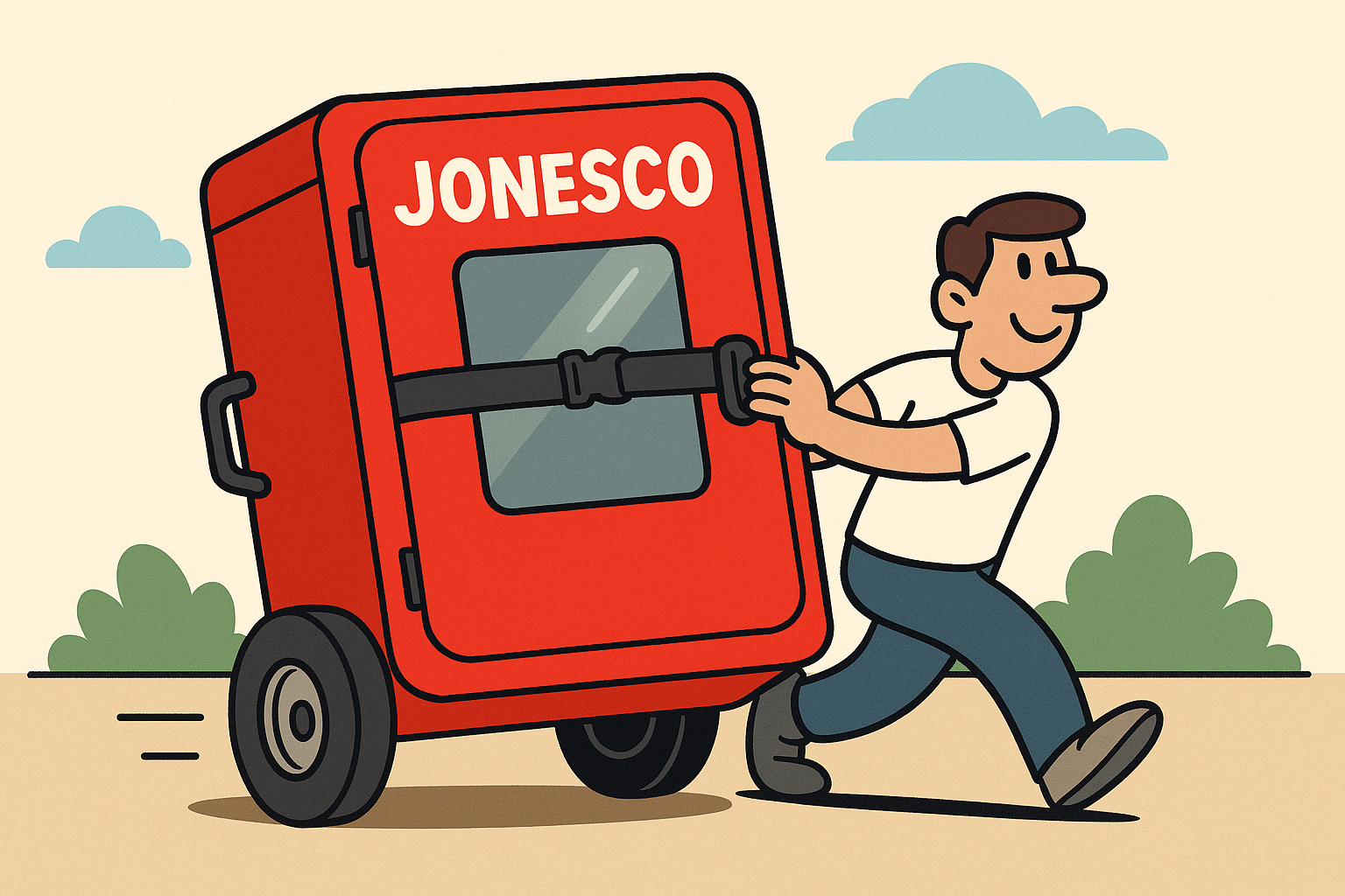 Jonesco verrijdbare mobiele brandblusserkast