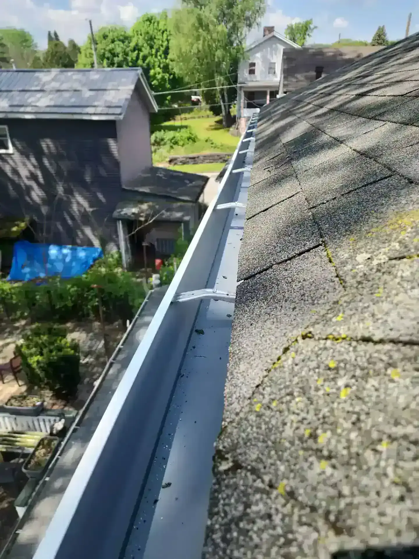 Gutters After Cleaning By Erie Roofing Pros