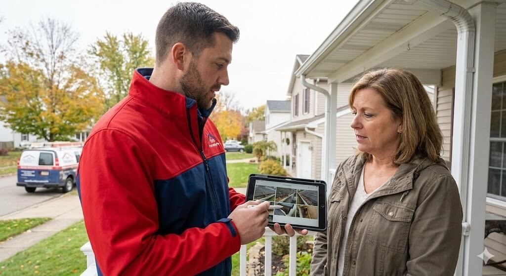 Gutter inspection in Erie PA