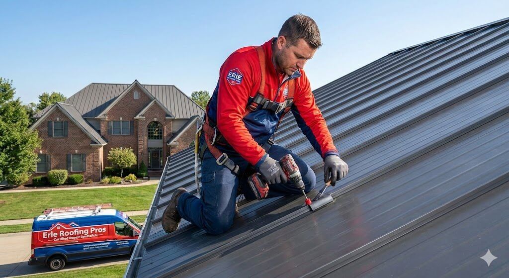 metal roof repair Erie PA