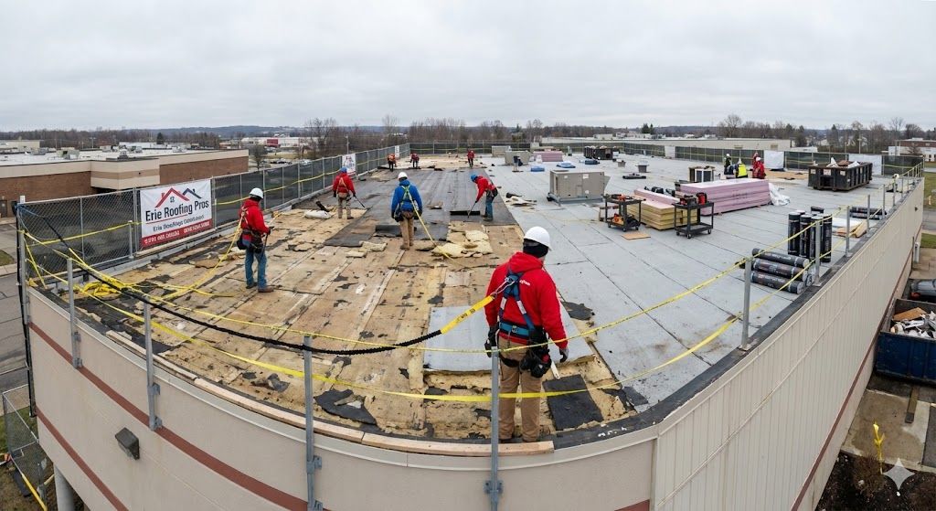 commercial roof  replacement Erie PA