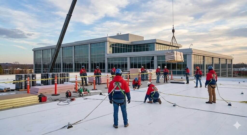 Expert commercial roof replacement in Erie, Pennsylvania