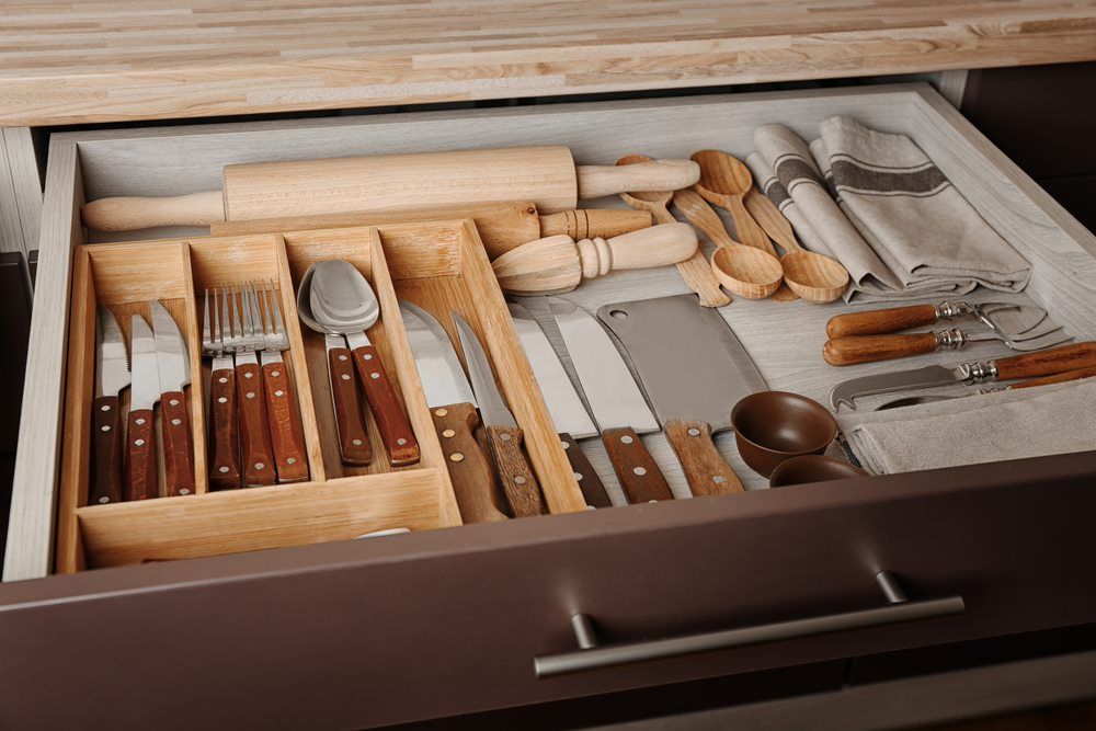 Organised kitchen draws — Professional Organiser in Dubbo, NSW