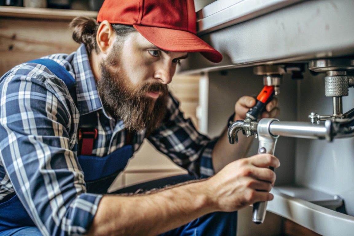An image of a guy remediating water damage.