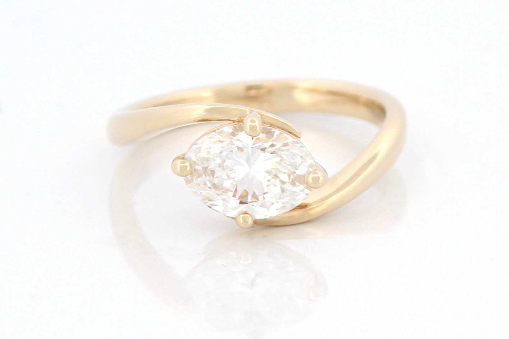 A ring in a box with roman numerals on it