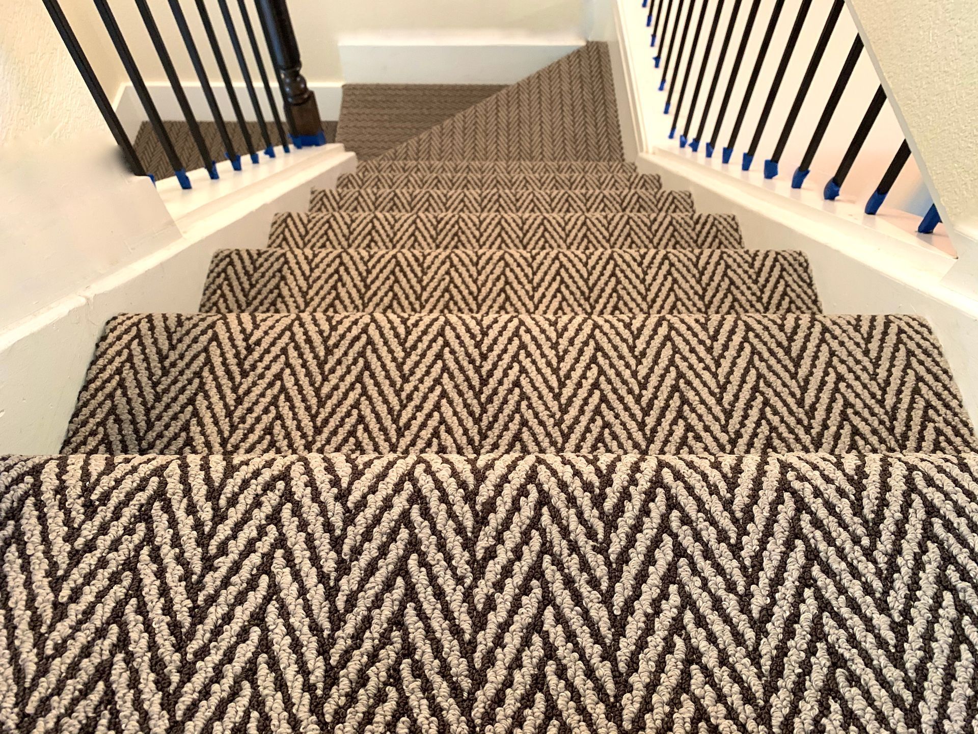 stairs with carpet