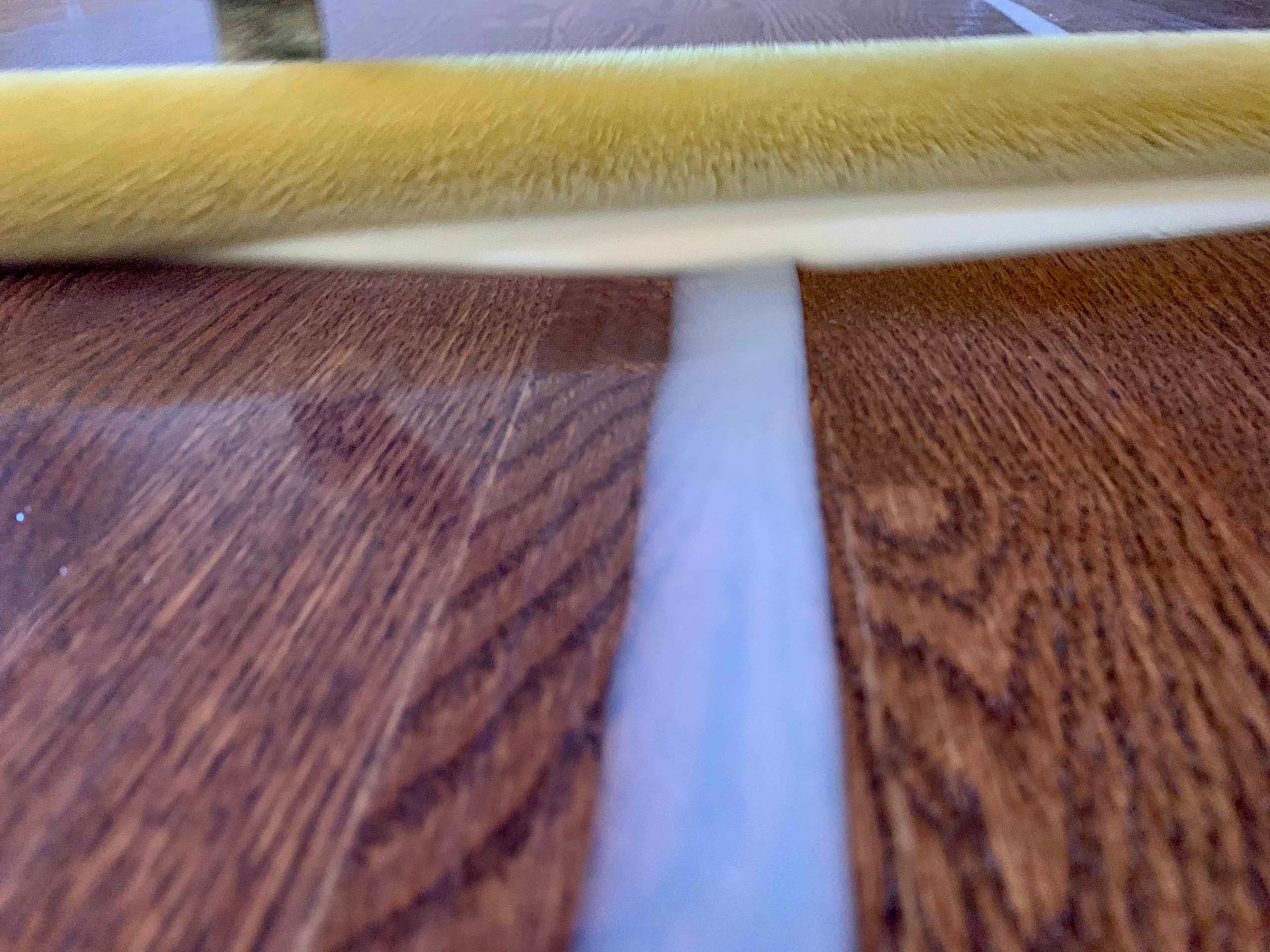 Hardwood floor with oil-based finish