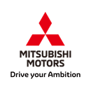 um logotipo mitsubishi vermelho com um diamante no meio