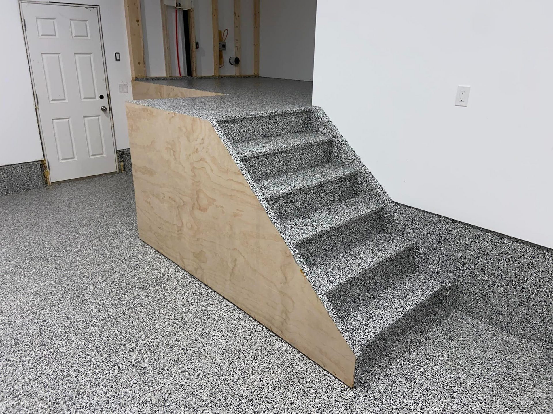 flake application on steps