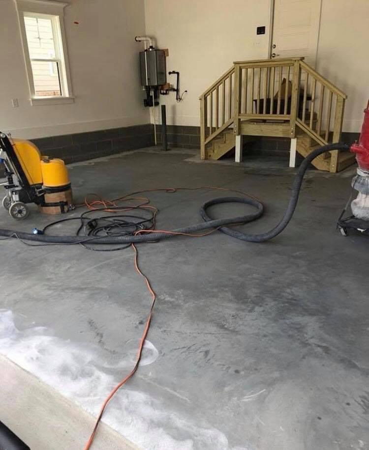 photo of grinding floor