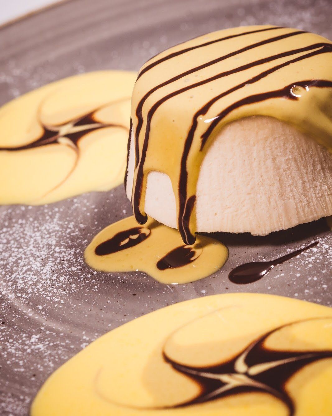 Panna cotta al caramello e cioccolato