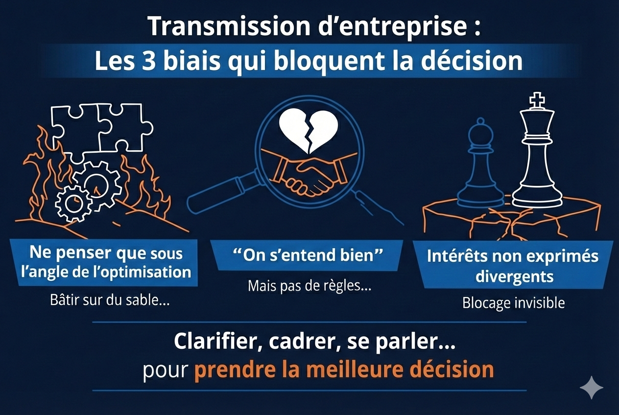 Transmission d’entreprise : méthode des 3 couches