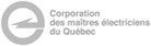A logo for corporation des maitres electriciens du quebec