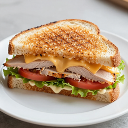 Pressed toasted sandwich