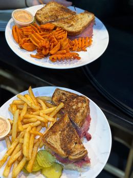 Grilled panini with mozzarella