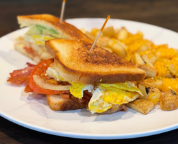 Pressed toasted sandwich