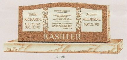 a gravestone with the name kashler on it