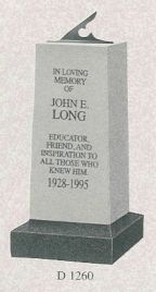 a gravestone for john e long , an educator friend and inspiration to all those who knew him .