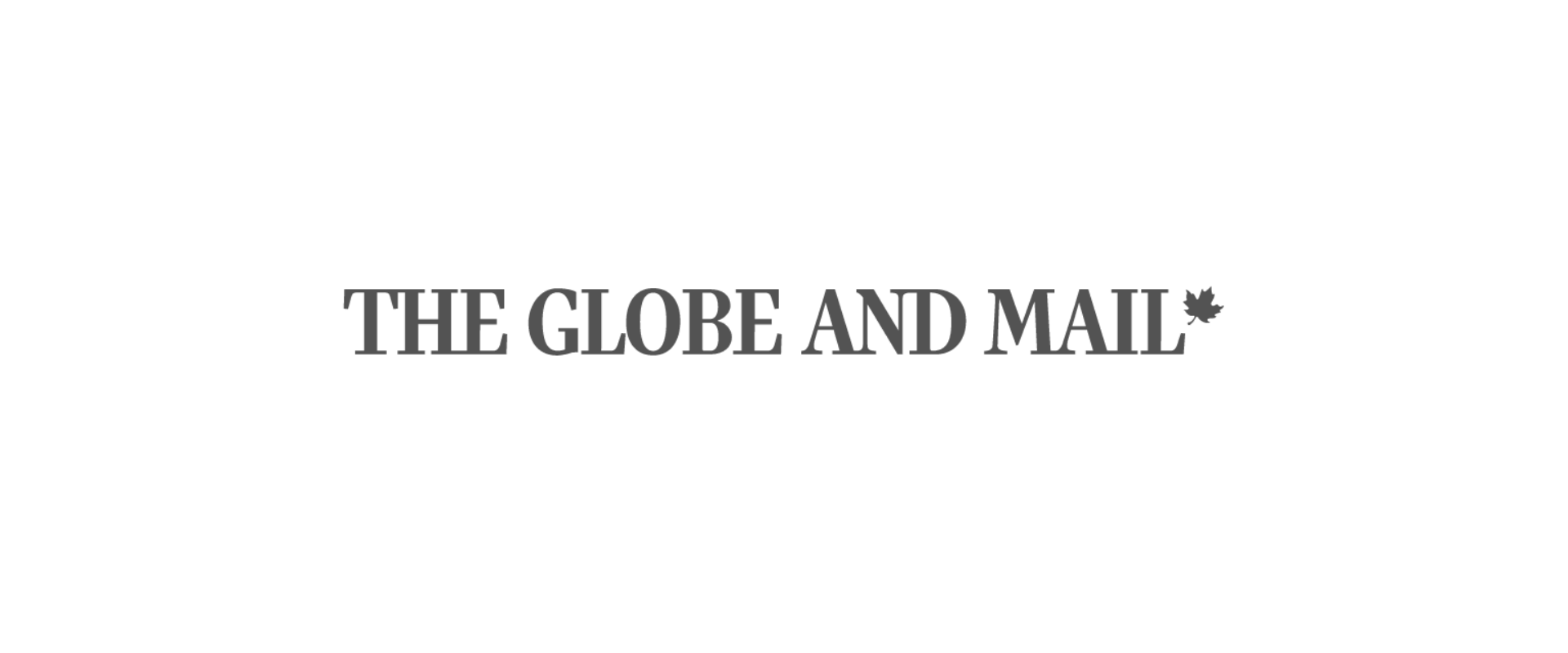 The globe and mail logo is on a white background.